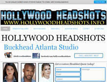 Tablet Screenshot of hollywoodheadshots.info